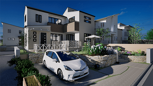 TWINMOTION 外観パース2