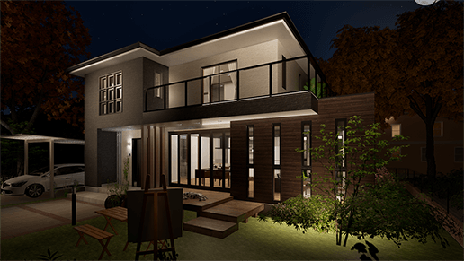 TWINMOTION 外観パース3