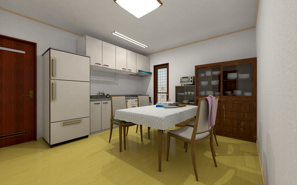 LDKパース（リフォーム前）