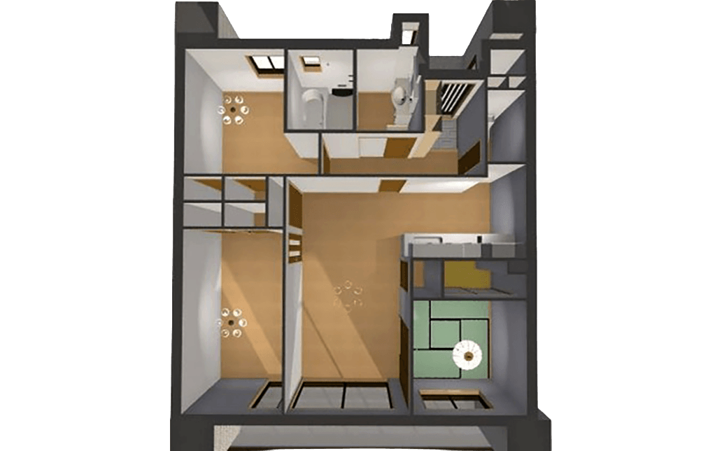 マンションパース（リノベーション前）
