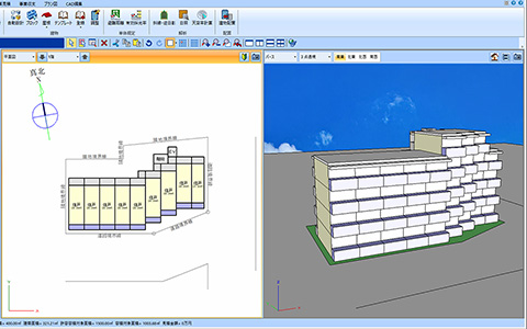 自動設計例-雁行型