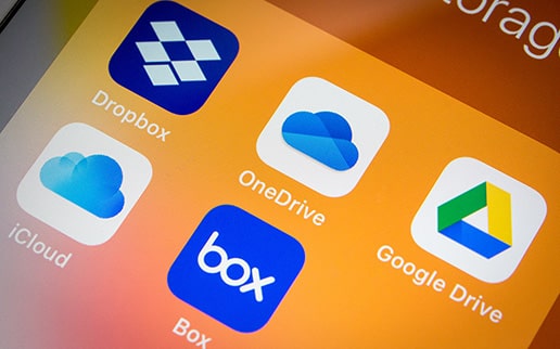 Dropbox ・ Box・iCloud ・ Google Drive ・ OneDrive
