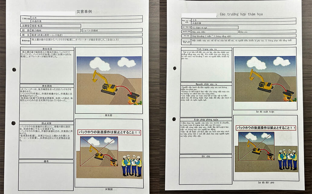 ベトナム語で作成した資料