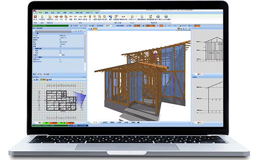 木造軸組パース