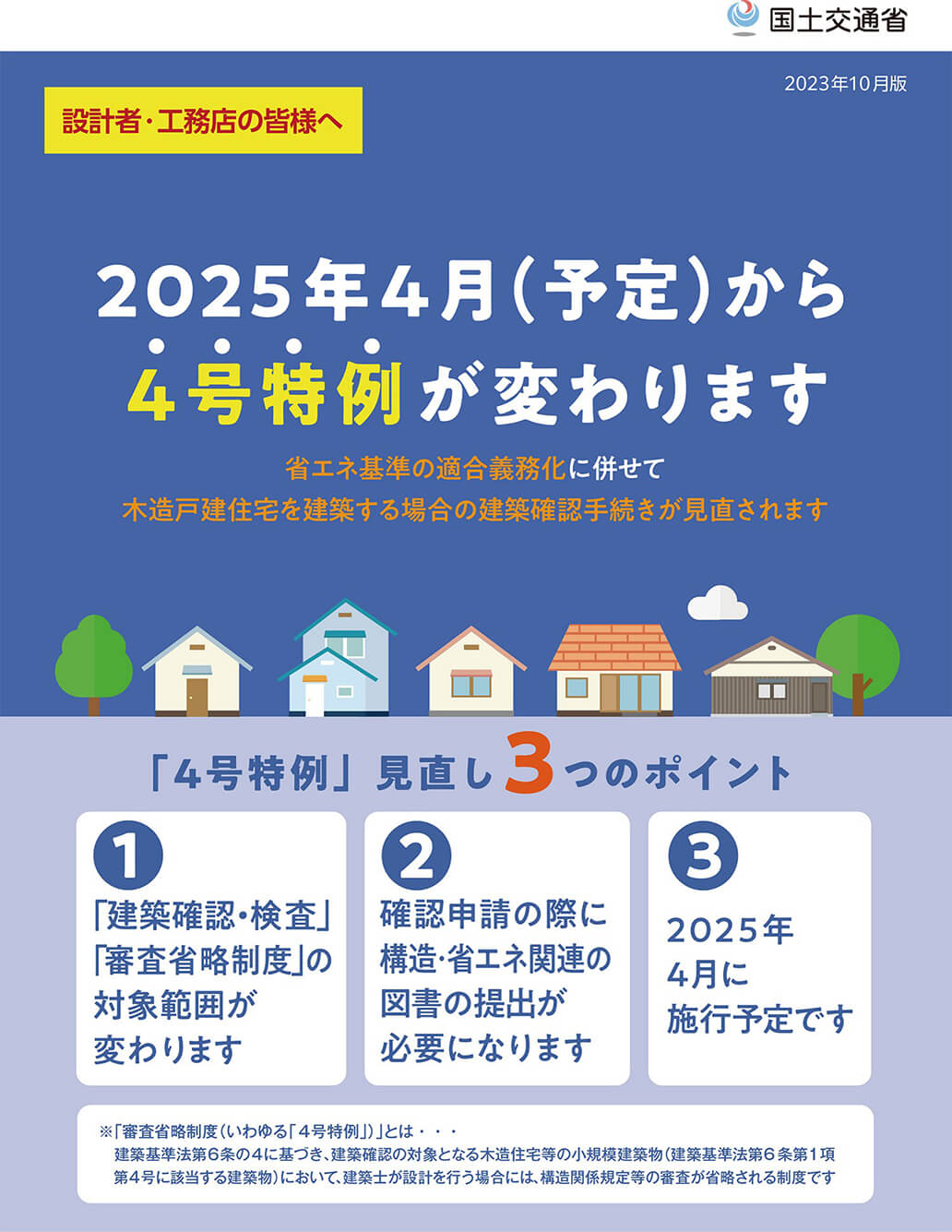 2025年4月から4号特例が変わります