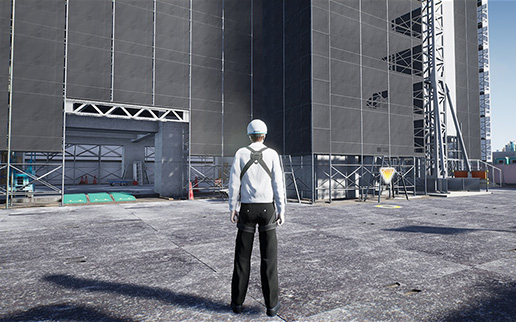 RC造のバーチャル建設現場で研修