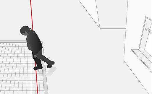 無断外出を検知