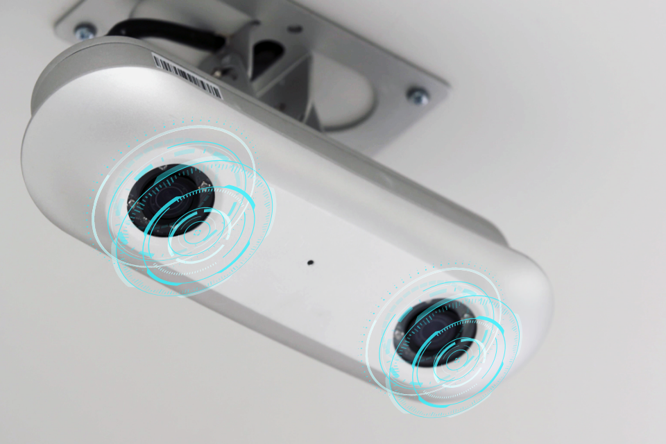 3Dカメラが人物を認識